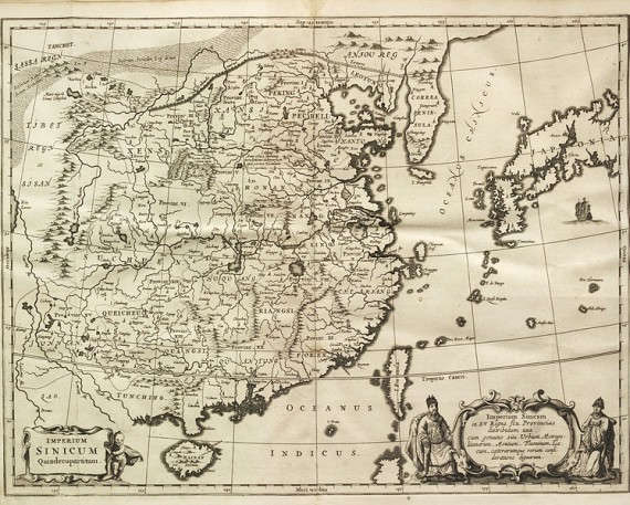 17th century Map of China