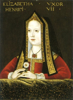 Portrait of Elizabeth of York, now at the National Portrait Gallery, London.
