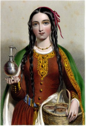 Queen Matilda depicted in the 1875 book 'The Queens of England or Royal Book of Beauty'