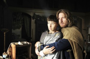 Joan (Johanna Wokalek) and her lover, Count Gerold (David Wenham). in Pope Joan. (200 Movies1Woman.com)