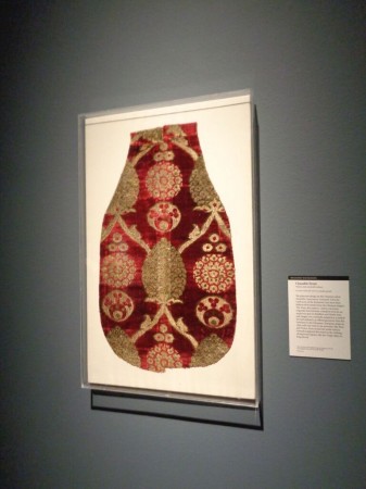 Chausable front. Getty Museum, Los Angeles, CA. 'Traversing the Globe Through Illuminated Manuscript'  (Photo courtesy of Dani Trynoski)