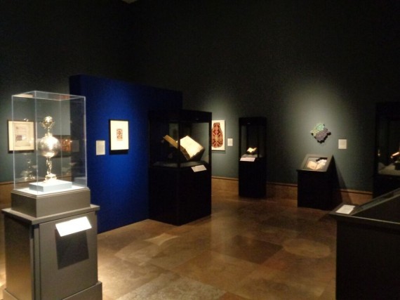 Gallery view. Getty Museum, Los Angeles, CA. 'Traversing the Globe Through Illuminated Manuscript'  (Photo courtesy of Dani Trynoski)