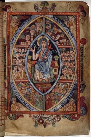 The Athelstan Psalter (London, British Library, MS Cotton Galba A XVIII, f. 21r)