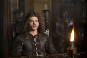 François Arnaud as Cesare Borgia in the ShowTime series, The Borgias.