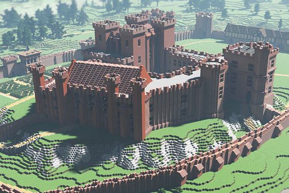 Minecraft: How to Build a Medieval Castle  Huge Medieval Castle Tutorial -  Part 1 