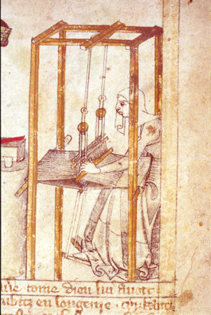 Woman weaving Lee Clothier - Medievalists.net