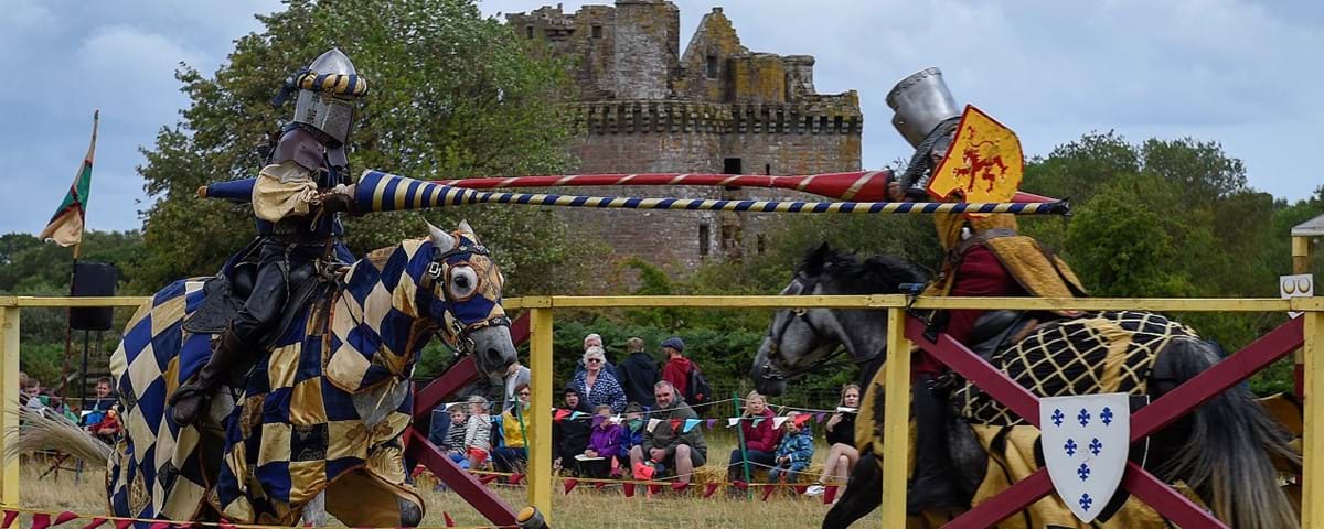 Spectacular Jousting returns to Caerlaverock Castle