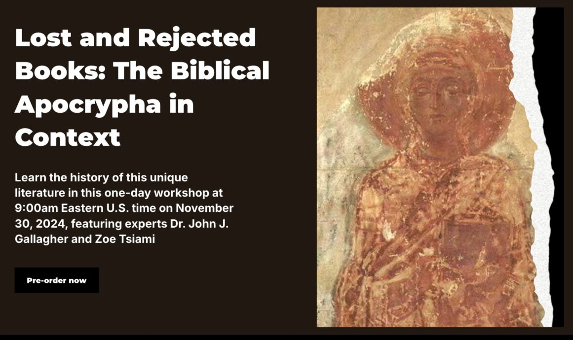 One-Day Workshop: Lost and Rejected Books: The Biblical Apocrypha in ...